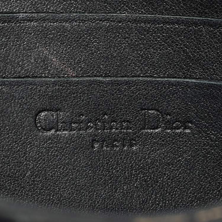 Pre Owned Dior Miss Dior Promenade Black Cannage Patent Leather Chain Crossbody Bag