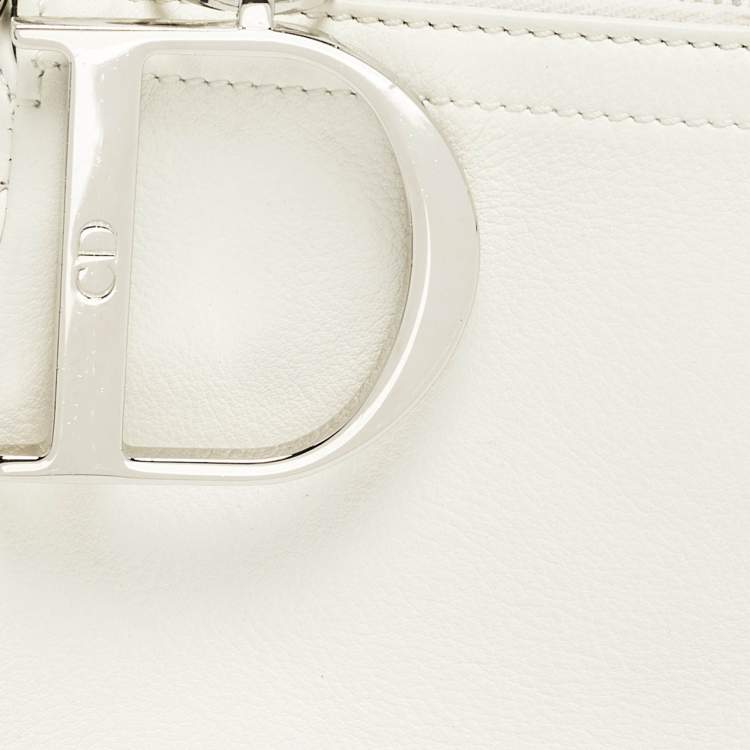 مملوكة مسبقًا Dior Charm White Leather Hobo
