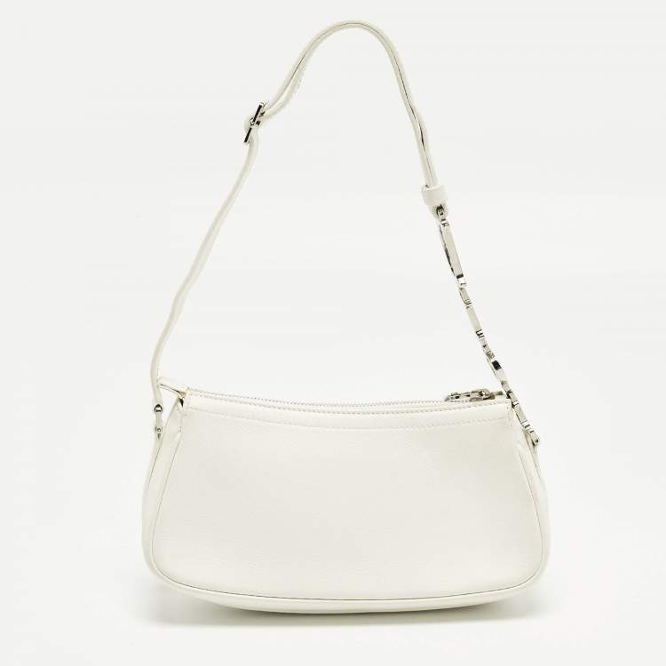 مملوكة مسبقًا Dior Charm White Leather Hobo