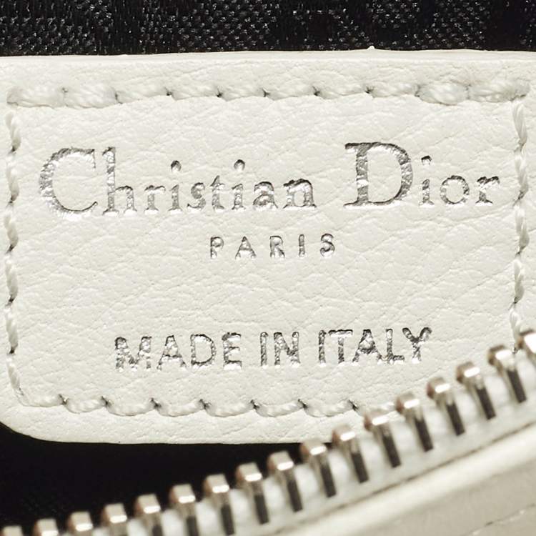 مملوكة مسبقًا Dior Charm White Leather Hobo