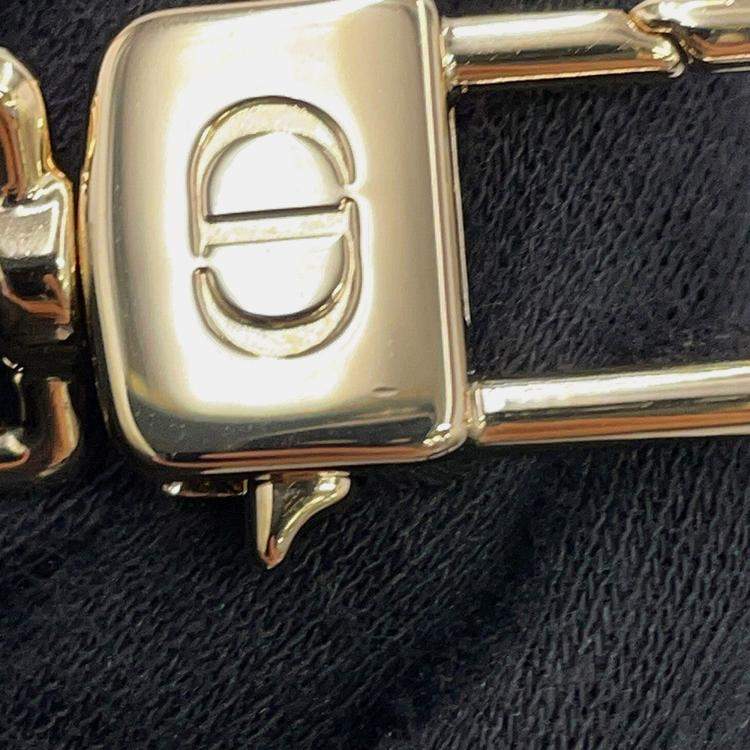 Pre Owned Dior Lady D-Joy Cannage 3-Way Bag Black Lambskin Size Micro