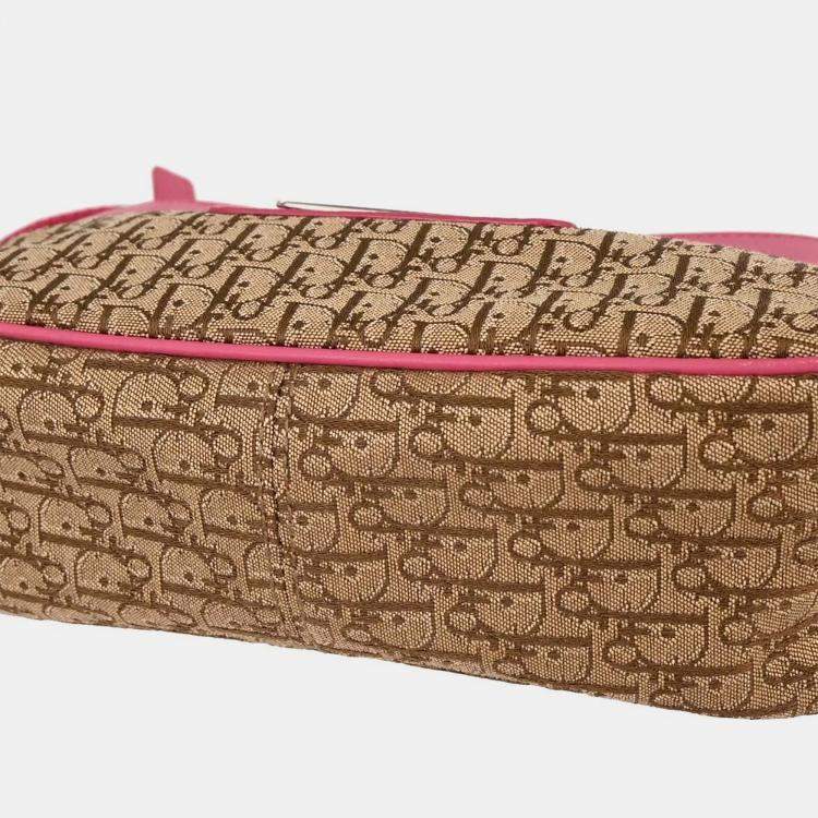 Pre Owned Christian Dior Beige Trotter Handbag