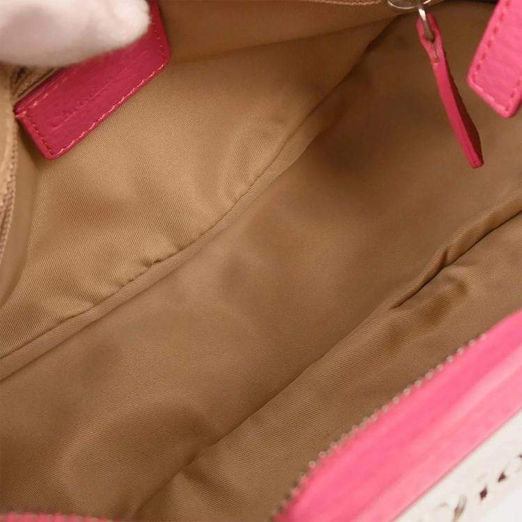 Pre Owned Christian Dior Beige Trotter Handbag