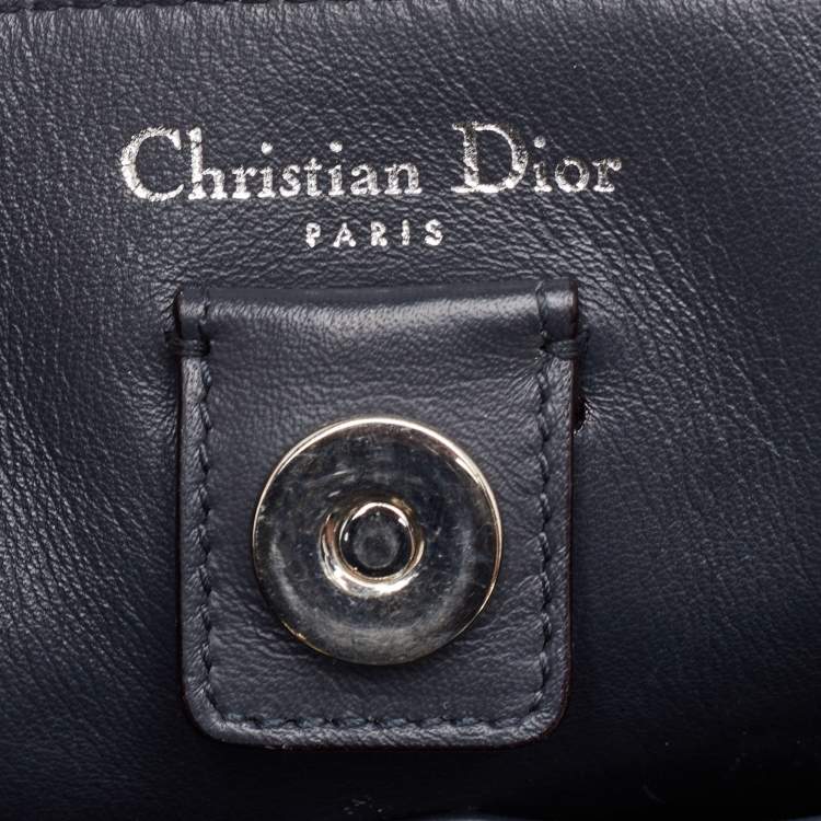 Pre Owned Dior Diorissimo Medium Burgundy Leather Tote