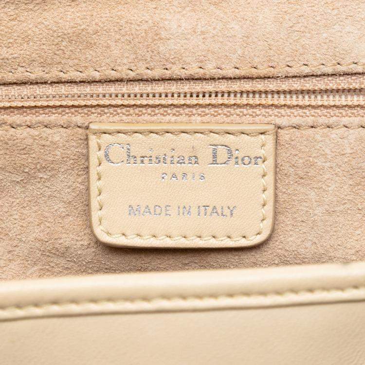 مملوكة مسبقًا Dior Brown Woven Lambskin Lady Dior Avenue Tote