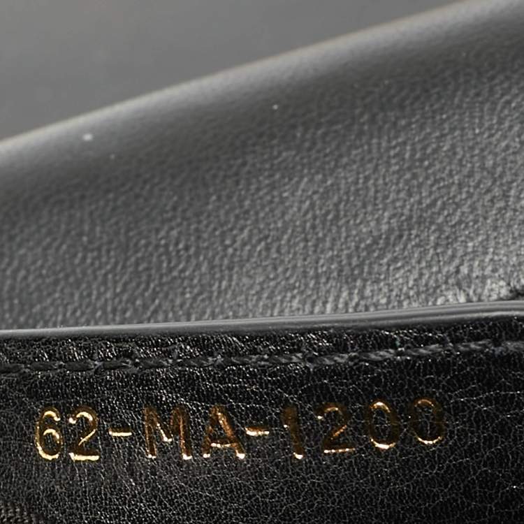 Pre Owned Dior Caro Black Small Cannage Leather Shoulder Bag