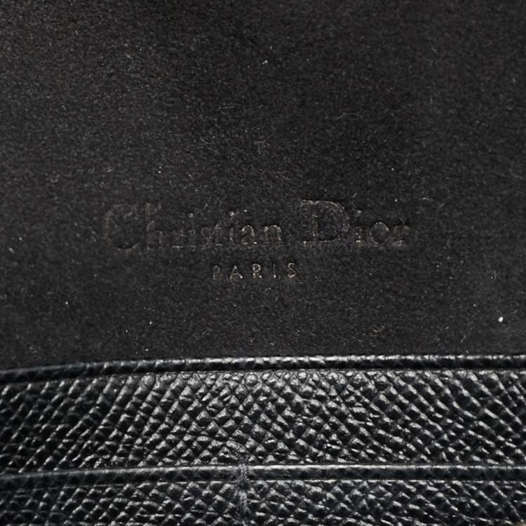 Pre Owned Dior Saddle Black Leather Flap Crossbody Bag