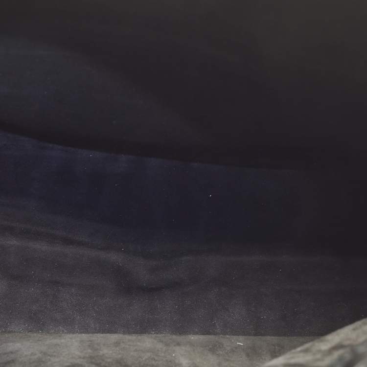 Pre Owned Dior Book Large Black Oblique Embossed Leather Tote