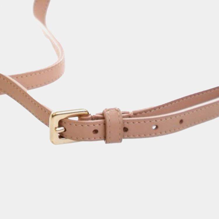 مملوكة مسبقًا Dior Brown Micro Lambskin Cannage Lady Dior Vanity Case