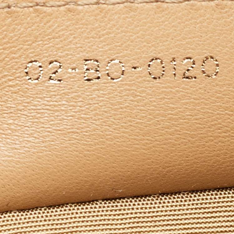 Pre Owned Dior Chri Chri Beige Cannage Leather Tote