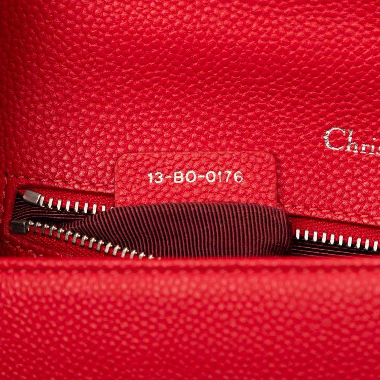 Pre Owned Small Grained Calfskin Diorama Flap