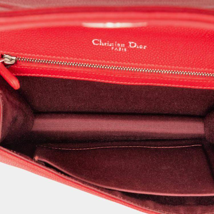 Pre Owned Small Grained Calfskin Diorama Flap