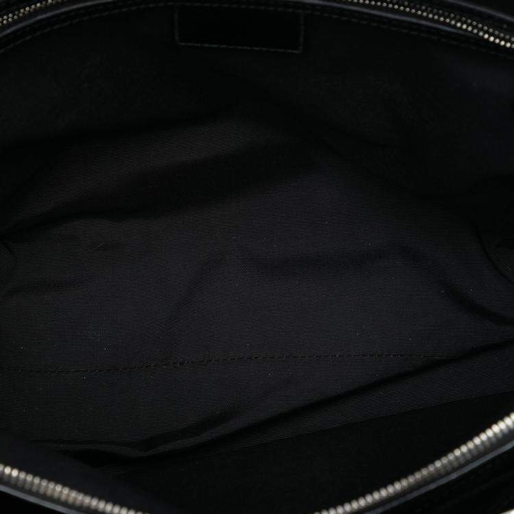 Pre Owned Dior Black Large Patent Cannage Lady Dior Soft Shopping Tote