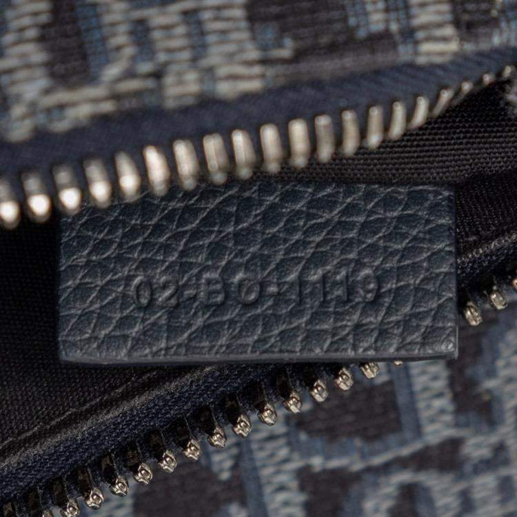 Pre Owned Dior Black Oblique Canvas Saddle Crossbody