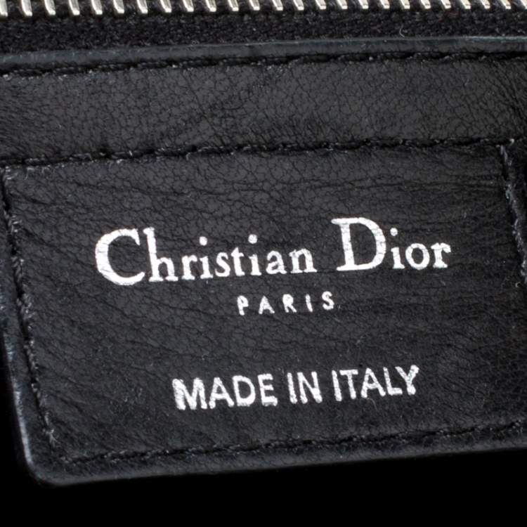 Pre Owned Dior Black Cannage Leather Le Trente Hobo