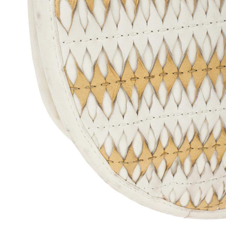 Pre Owned Dior Diorita Contrast Twist Medium Hobo