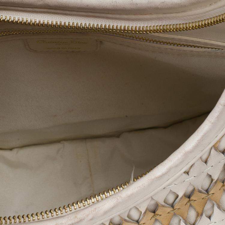 Pre Owned Dior Diorita Contrast Twist Medium Hobo