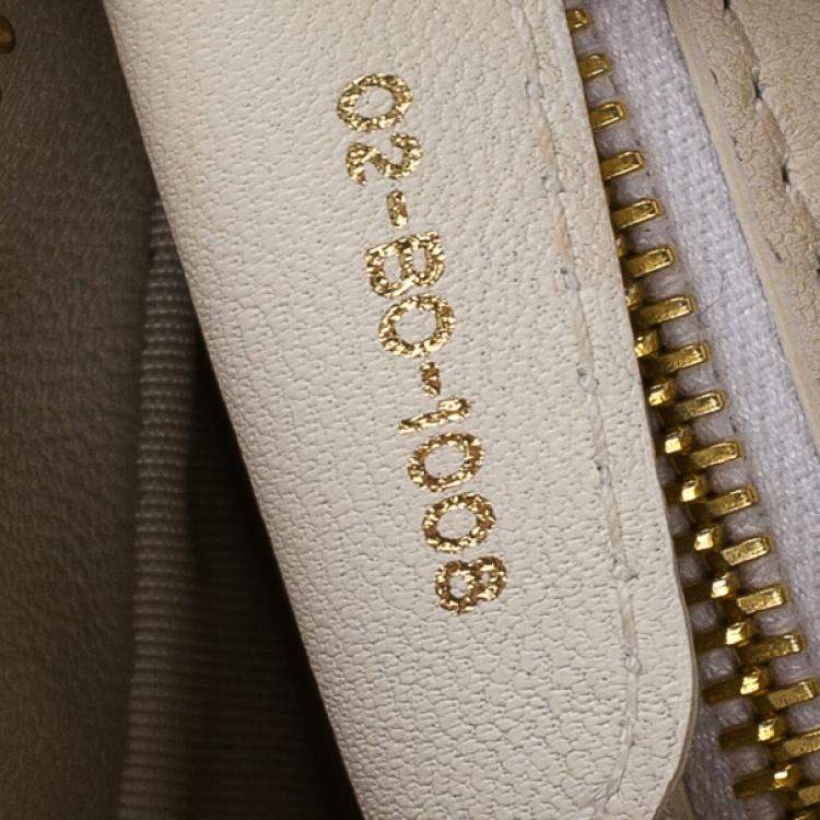 Pre Owned Dior Diorita Contrast Twist Medium Hobo