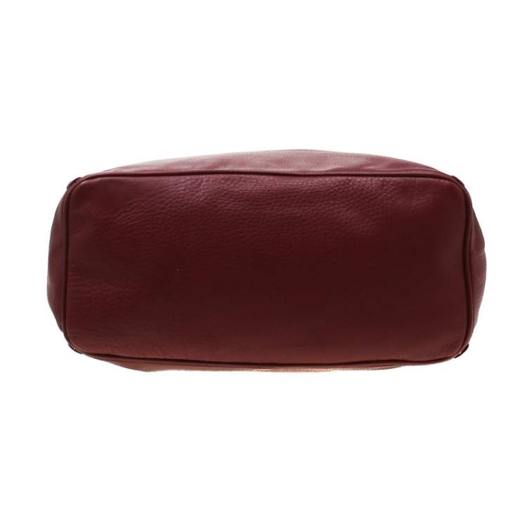 مملوكة مسبقًا Dior Red Leather Ethnic Hobo