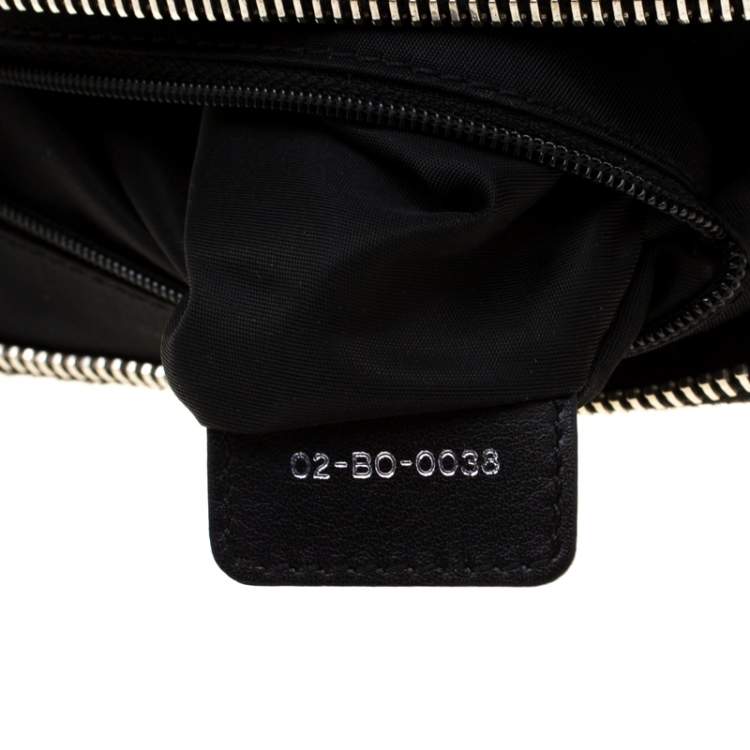 Pre Owned Dior Black Cannage Nylon Charming Doctor Satchel