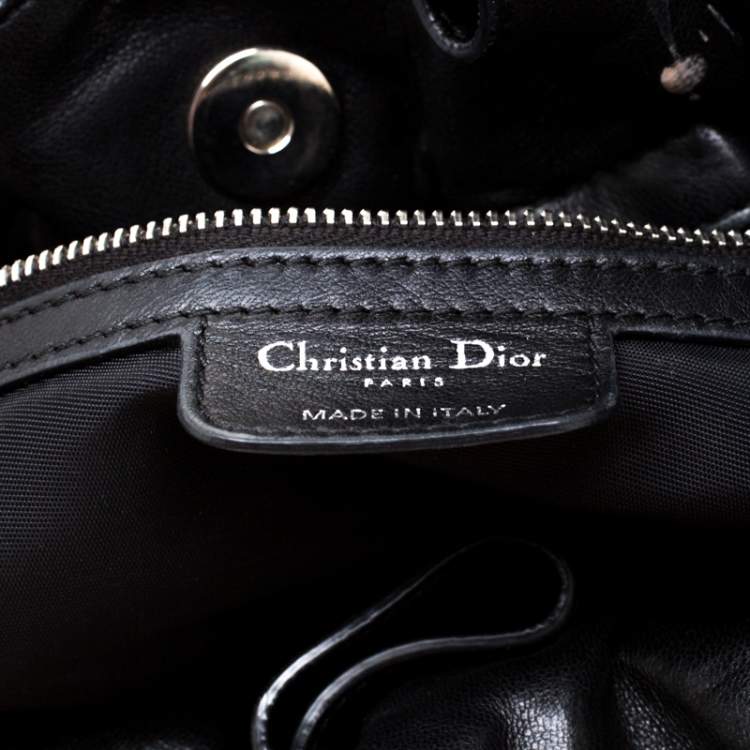 Pre Owned Dior Black Cannage Leather Le Trente Hobo