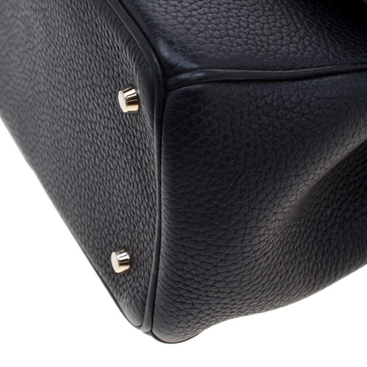 Pre Owned Dior Black Leather Mini Be Dior Top Handle Bag