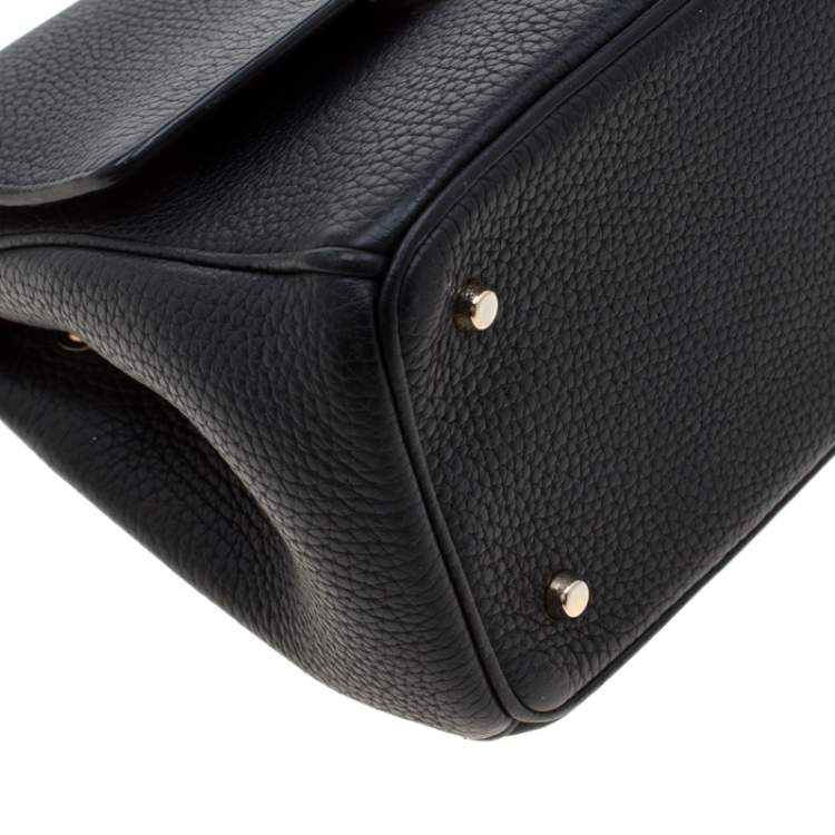 Pre Owned Dior Black Leather Mini Be Dior Top Handle Bag