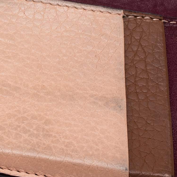 Pre Owned Dior Multicolor Leather Zipped Card Holder