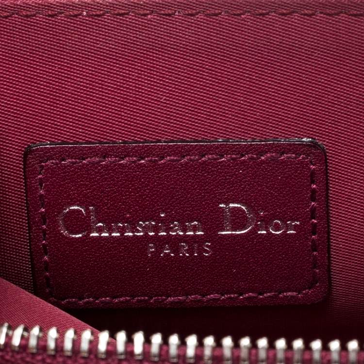 Pre Owned Dior Multicolor Leather Zipped Card Holder