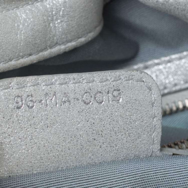 Pre Owned Dior Silver Suede Le Trente Hobo 