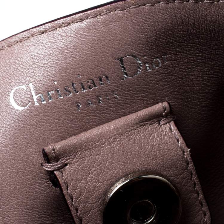 Pre Owned Dior Blue Leather Large Diorissimo Shopper Tote