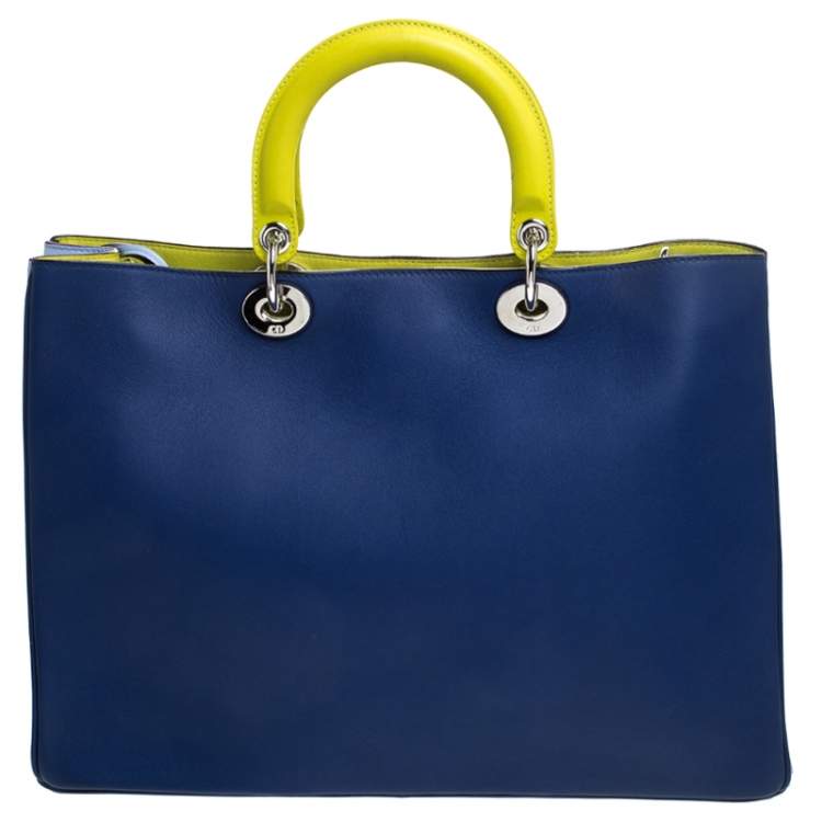 Pre Owned Dior Multicolor Leather Large Diorissimo Shopper Tote