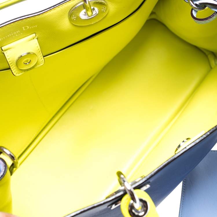 Pre Owned Dior Multicolor Leather Large Diorissimo Shopper Tote