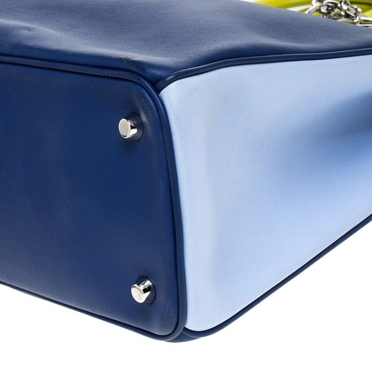 Pre Owned Dior Multicolor Leather Large Diorissimo Shopper Tote