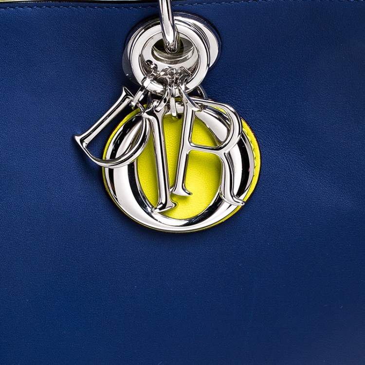 Pre Owned Dior Multicolor Leather Large Diorissimo Shopper Tote