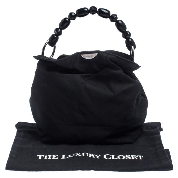 Pre Owned Dior Black Nylon Malice Hobo