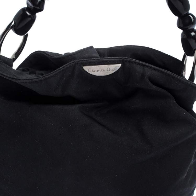 Pre Owned Dior Black Nylon Malice Hobo