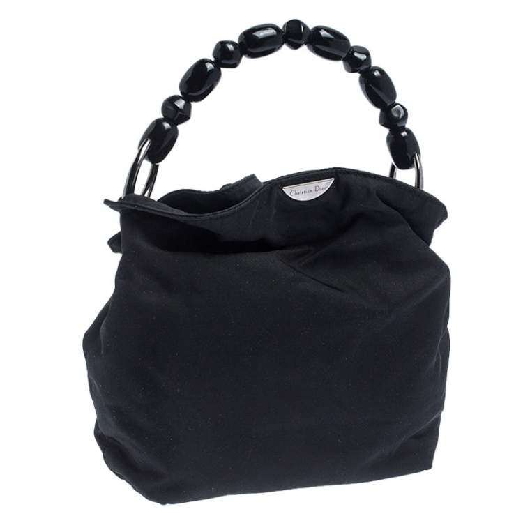 Pre Owned Dior Black Nylon Malice Hobo