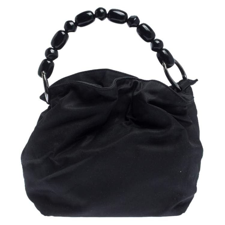 Pre Owned Dior Black Nylon Malice Hobo