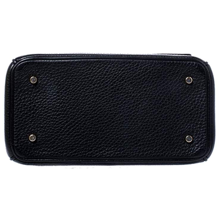 Pre Owned Dior Black Leather Mini Be Dior Top Handle Bag