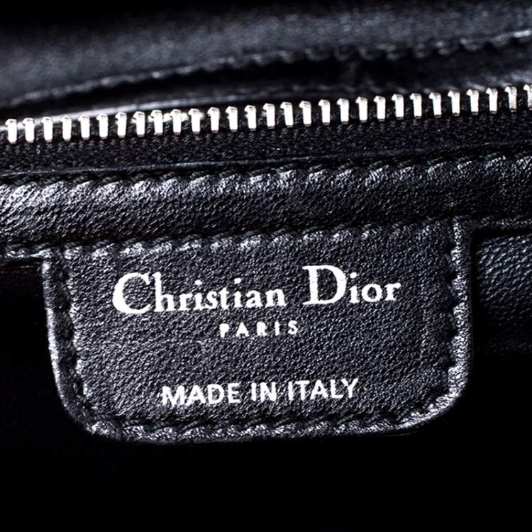 Pre Owned Dior Black Cannage Quilted Leather Soft Shopper Tote