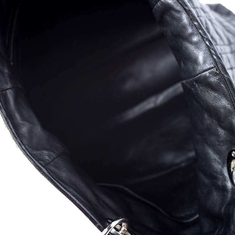 Pre Owned Dior Black Cannage Quilted Leather Soft Shopper Tote