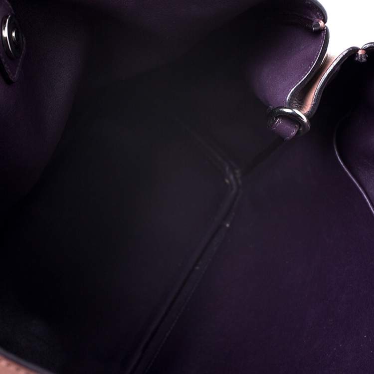 Pre Owned Dior Old Rose Leather Large Diorissimo Shopper Tote