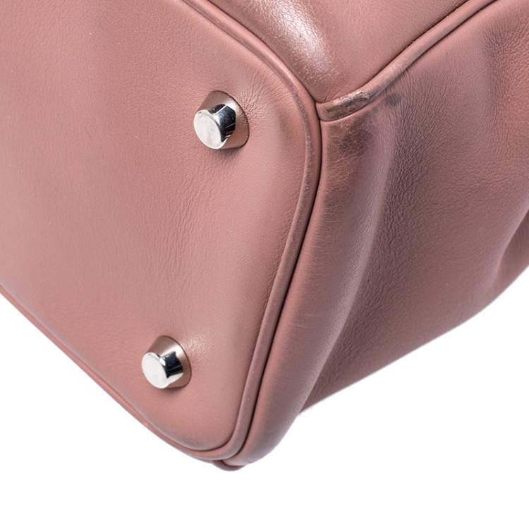 Pre Owned Dior Old Rose Leather Large Diorissimo Shopper Tote