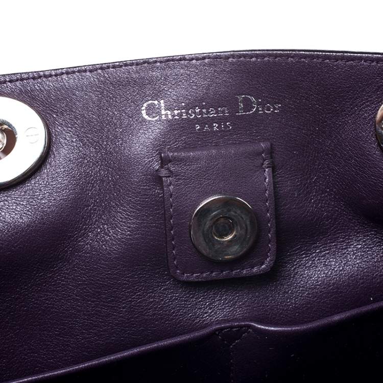 Pre Owned Dior Old Rose Leather Large Diorissimo Shopper Tote