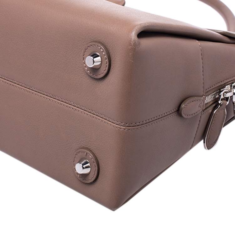 Pre Owned Dior Nude Leather New Lock Top Handle Bag