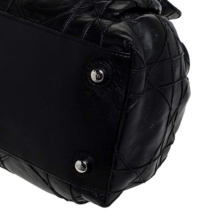 Pre Owned  Dior Black Cannage Leather Le Trente Hobo