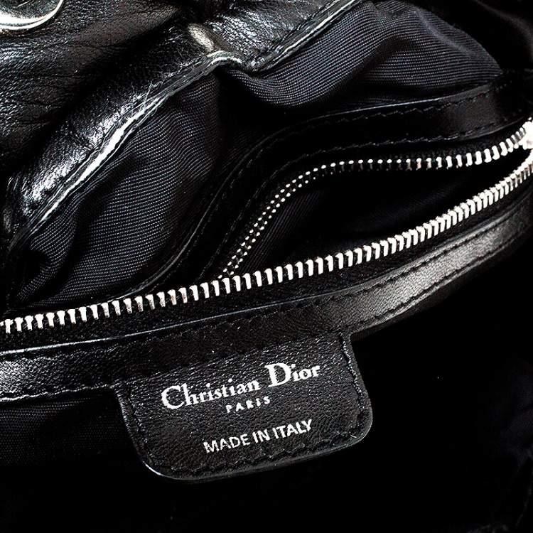 Pre Owned  Dior Black Cannage Leather Le Trente Hobo