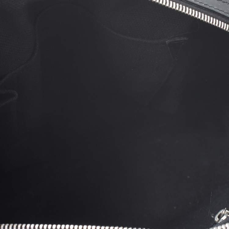 Pre Owned Dior Black Oblique Monogram Patent Leather Boston Bag