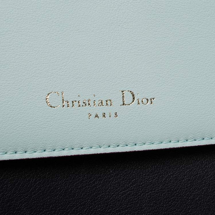 Pre Owned Dior Black Leather Large Be Dior Flap Top Handle Bag